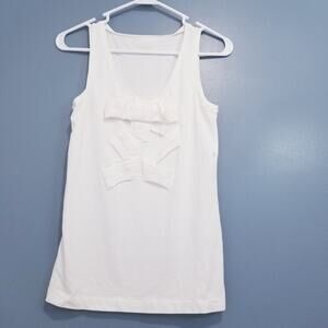 Kate Spade Bow Sleeveless White Blouse